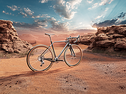 沙漠自行车渲染