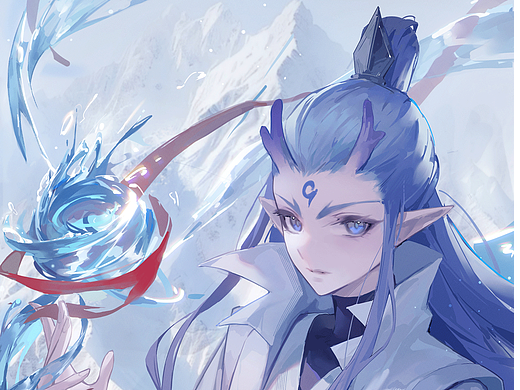 《哪吒2:魔童闹海》敖丙-同人插画创作