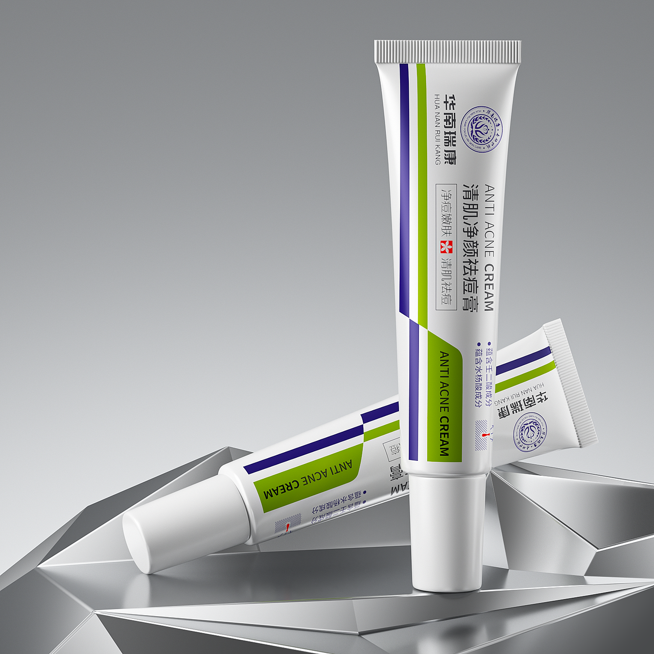 护肤美妆医疗浅色系渲染合集