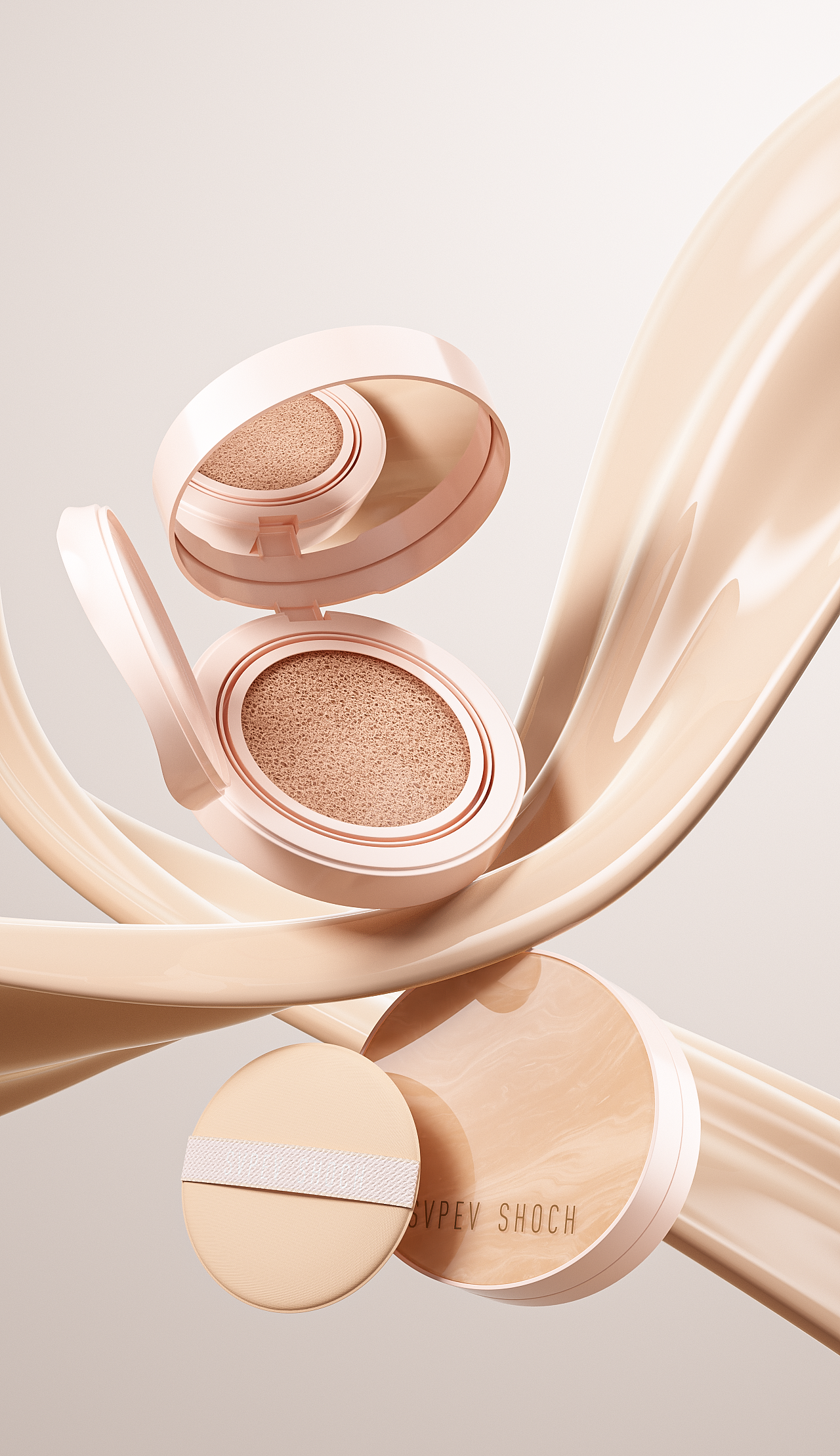 美妆流体雕刻渲染杂集