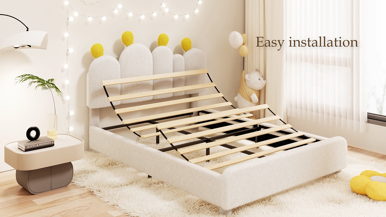 跨境软包仙人掌床展示动画（图ZMzk3NDY4Njg0） - 动画/影视 - 站酷设计师青玄C4D原创素材 - 站酷ZCOOL