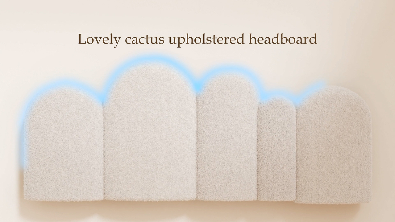 跨境软包仙人掌床展示动画（图ZMzk3NDY4Njg4） - 动画/影视 - 站酷设计师青玄C4D原创素材 - 站酷ZCOOL