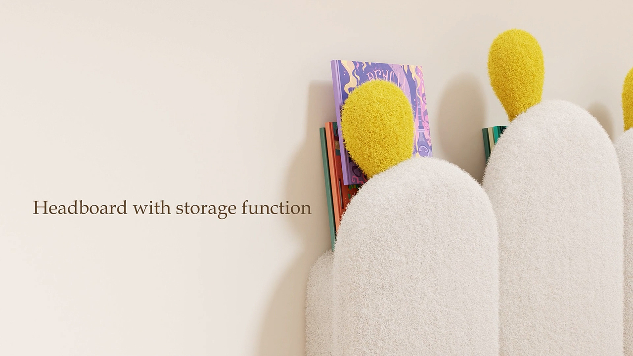 跨境软包仙人掌床展示动画（图ZMzk3NDY4Njky） - 动画/影视 - 站酷设计师青玄C4D原创素材 - 站酷ZCOOL