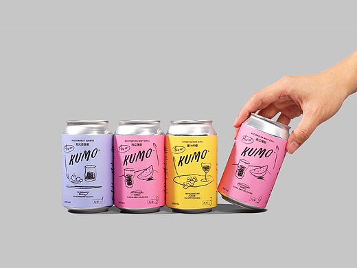 FGD&KUMO康普茶品牌视觉及包装设计