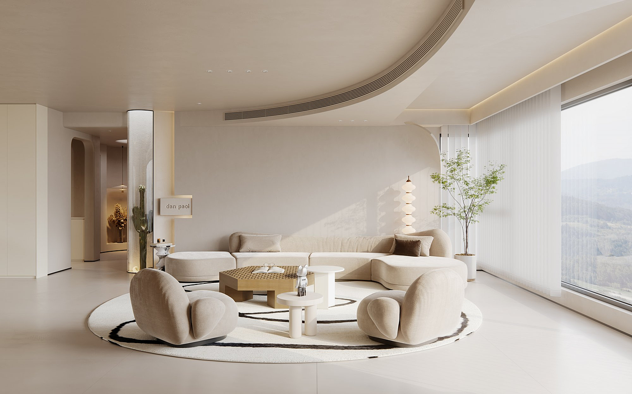 奶油风别墅家装