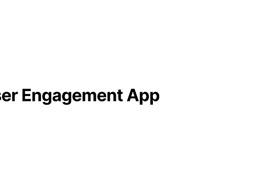 User Engagement App