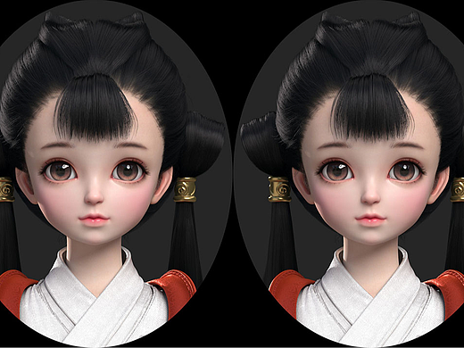 Maya-零基础古风小萝莉角色模型制作教程。maya建模