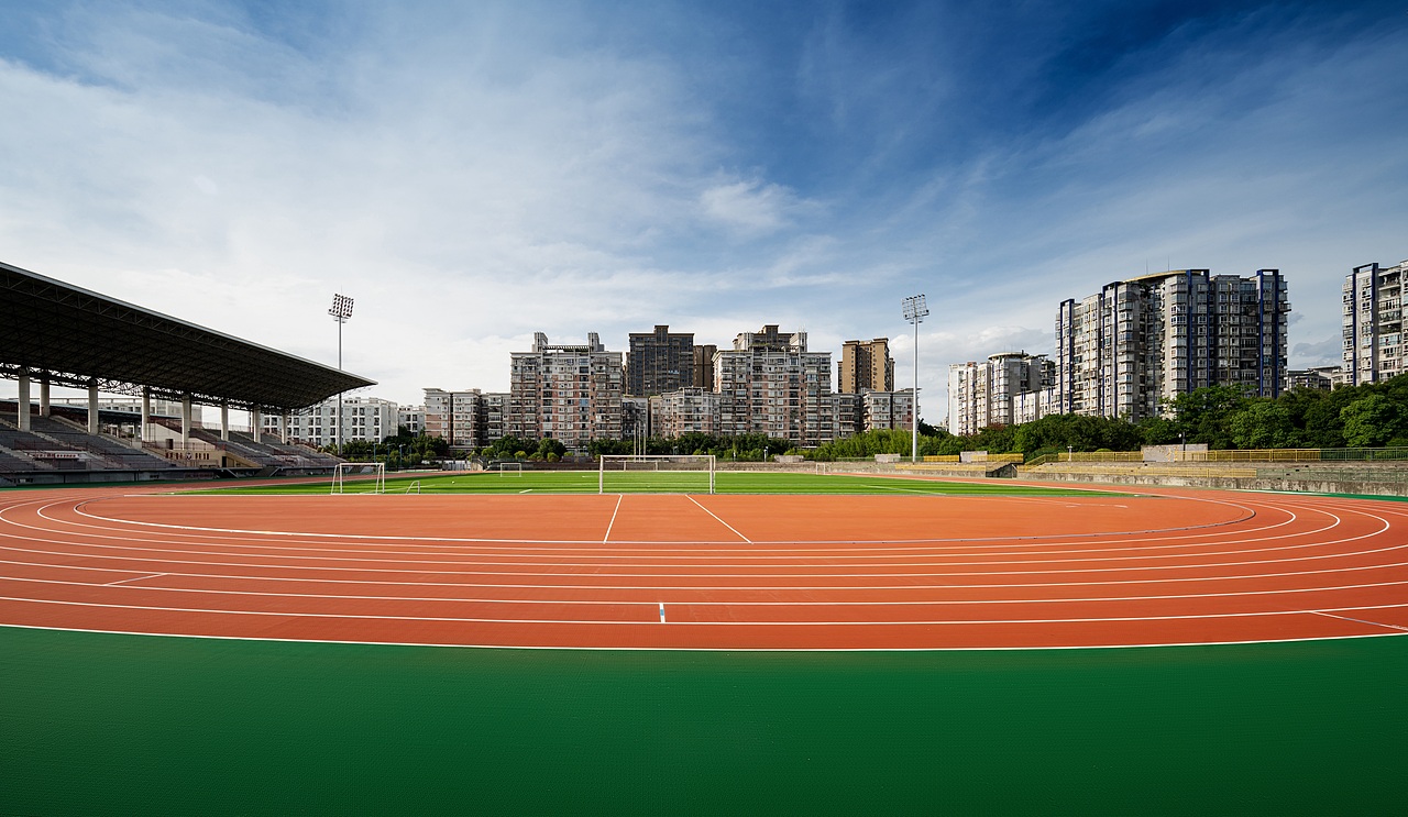 校园体育场拍摄