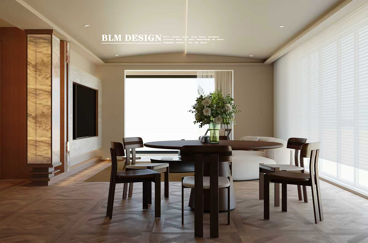 侘寂风格-白龙马效果图