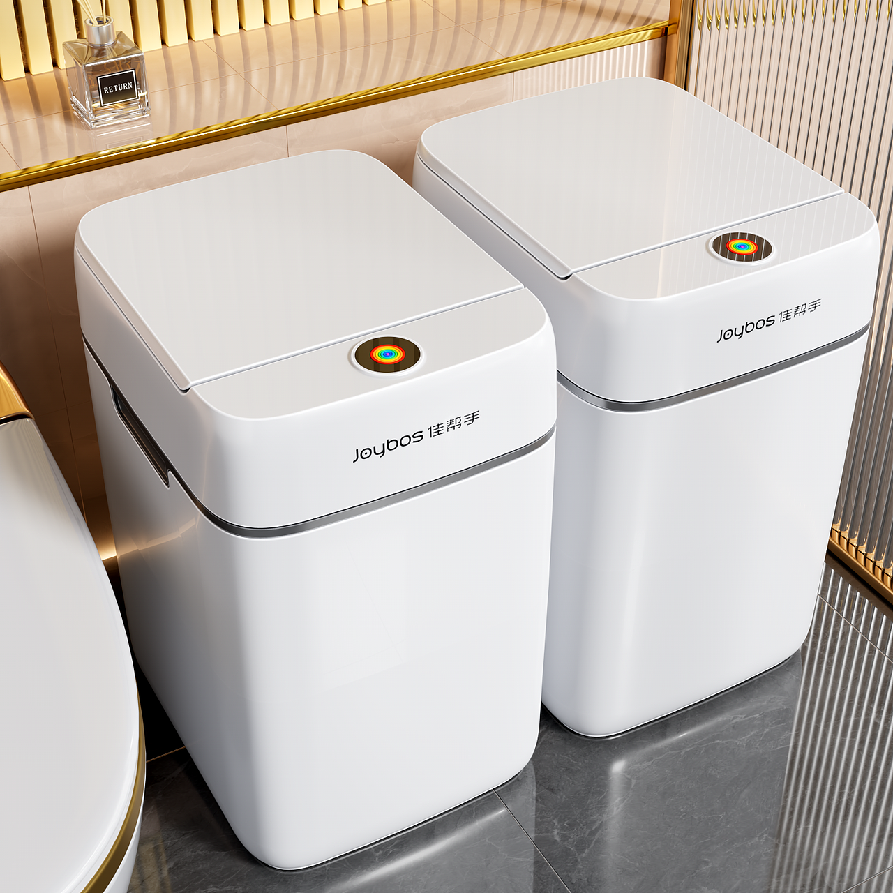 垃圾桶08产品渲染