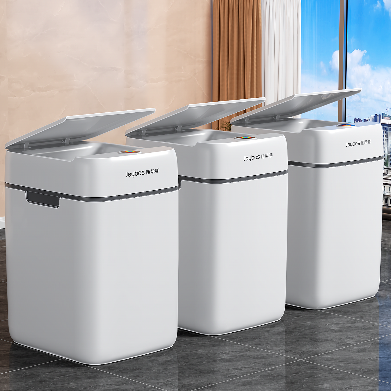 垃圾桶08产品渲染