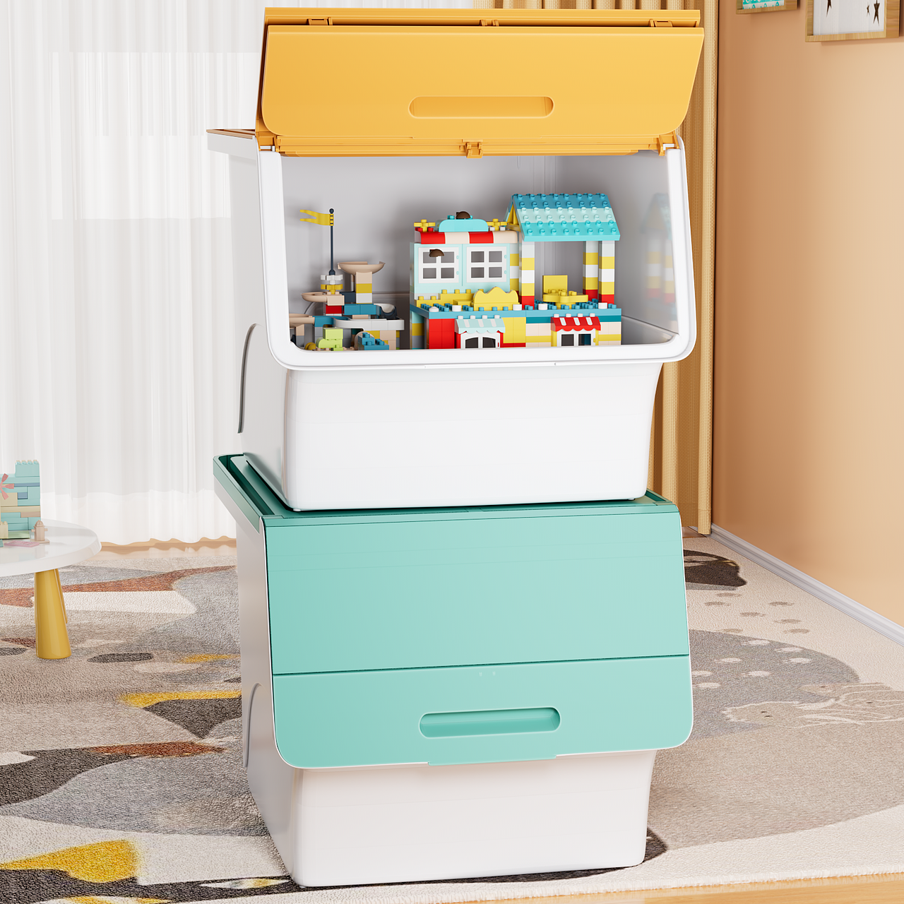 玩具收纳箱产品渲染（图ZMzk3NDg5ODY0） - 产品 - 站酷设计师Z294515243原创素材 - 站酷ZCOOL