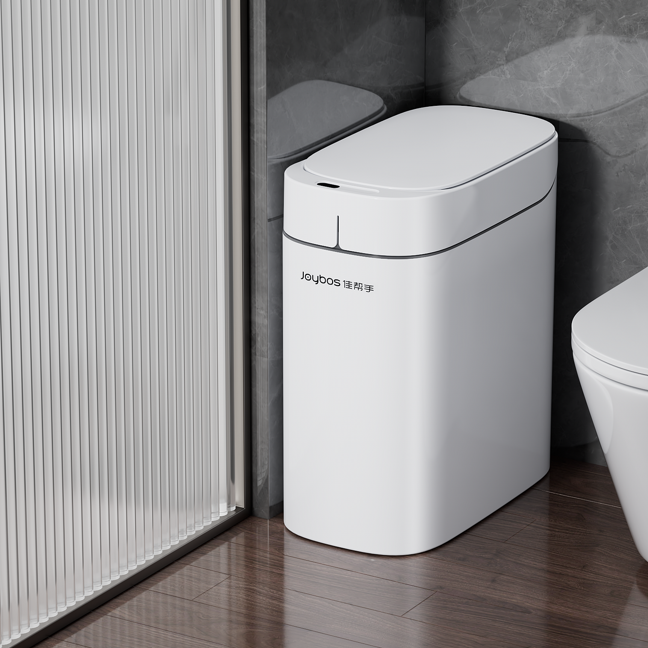 智能垃圾桶产品渲染