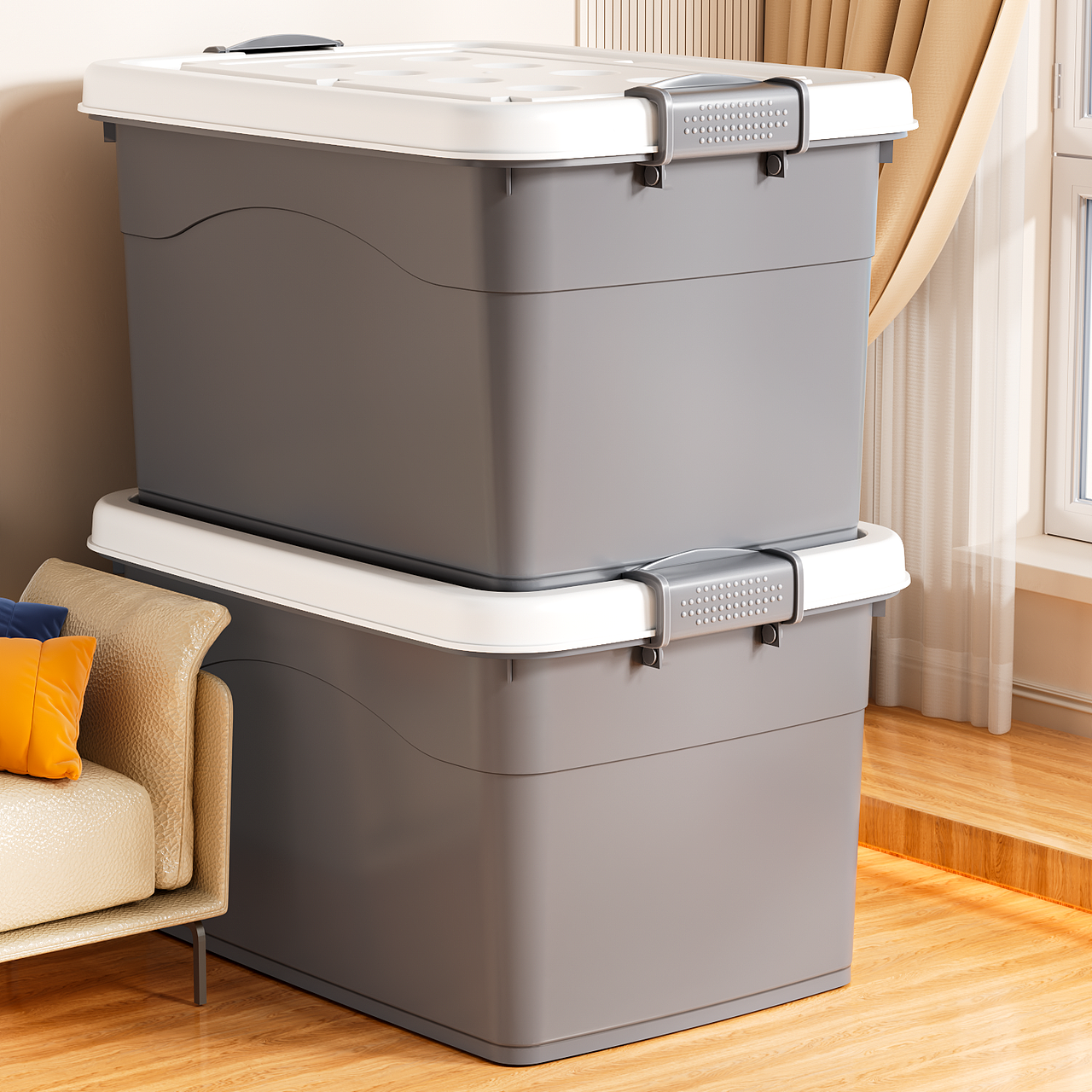 收纳箱产品渲染（图ZMzk3NDkxOTA4） - 产品 - 站酷设计师Z294515243原创素材 - 站酷ZCOOL