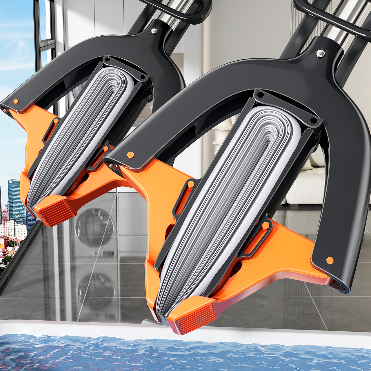 胶棉拖把U型产品渲染（图ZMzk3NDkyMTA4） - 产品 - 站酷设计师Z294515243原创素材 - 站酷ZCOOL