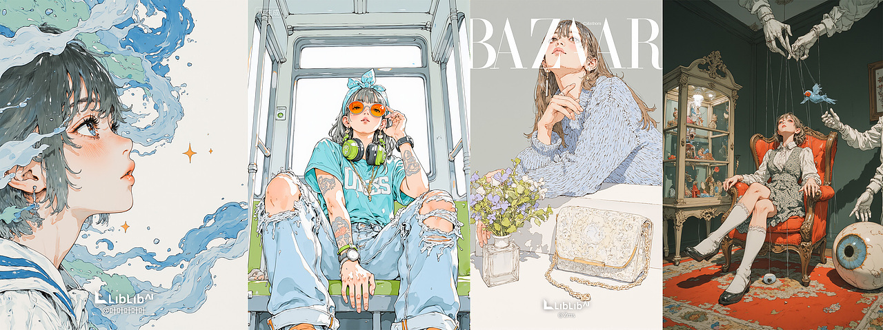 Outline Color_勾线彩画风系列