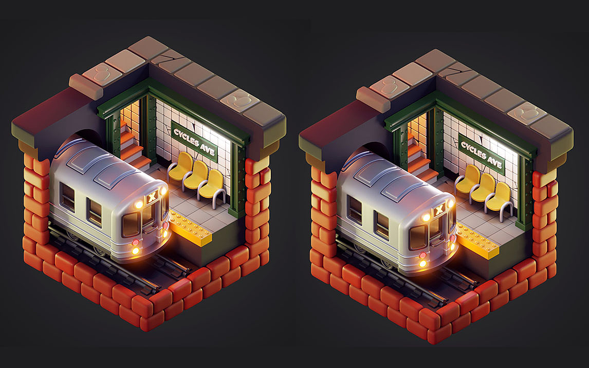 3dmax-零基础卡通车站小场景模型制作教程。3dmax建模（图ZMzk3NDk1NjIw） - 场景 - 站酷设计师Alan安澜原创素材 - 站酷ZCOOL