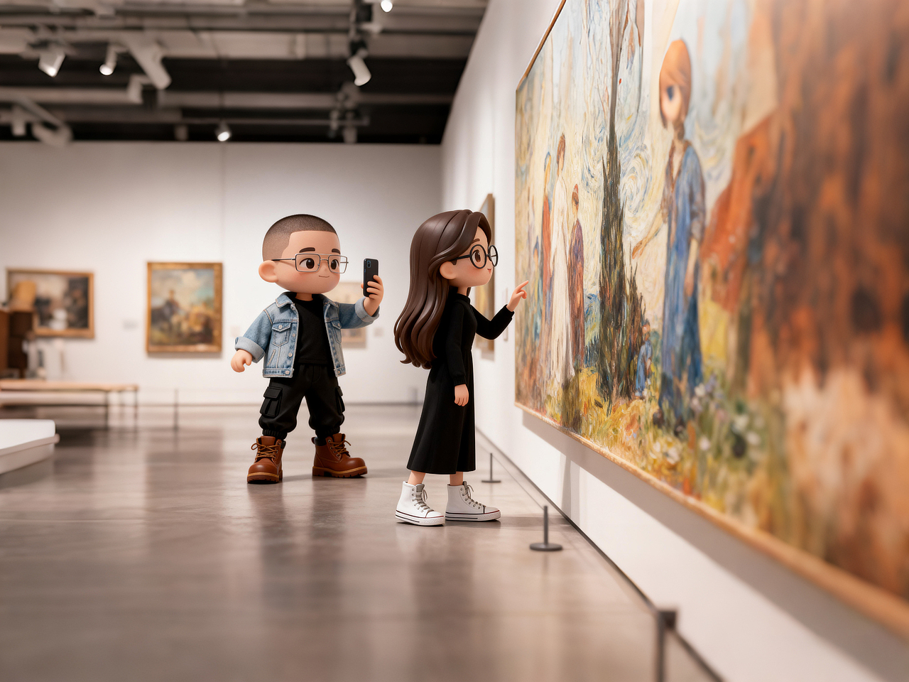 第一次约会我们去看了画展