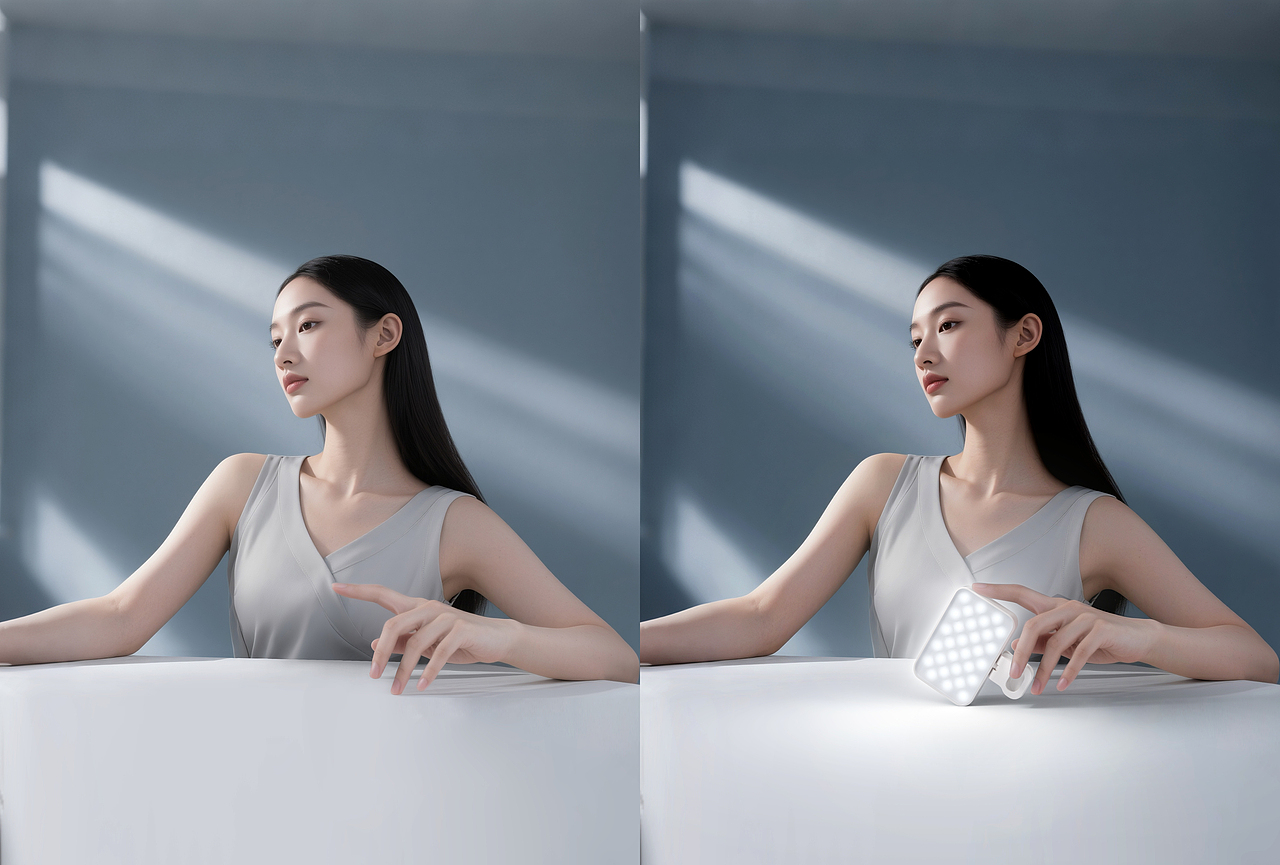 夹子补光灯-倍量单品渲染