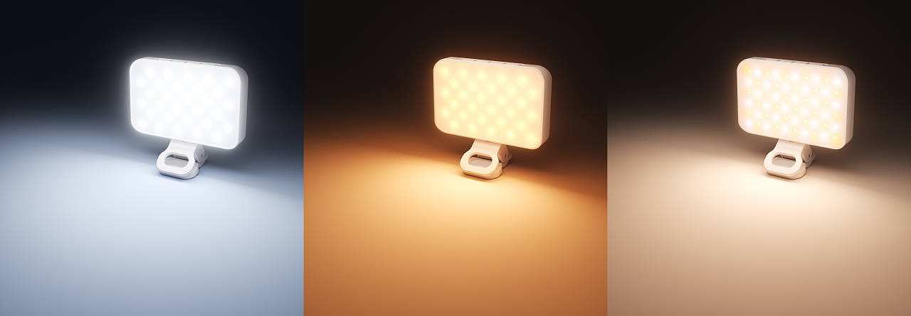 夹子补光灯-倍量单品渲染