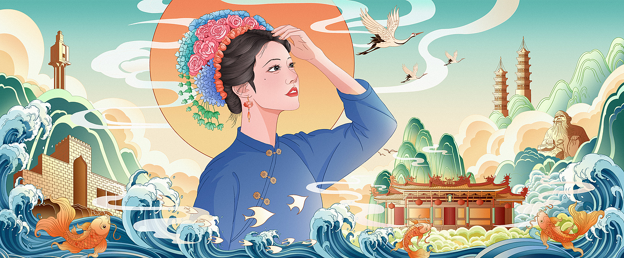 海风簪花,浪漫泉州