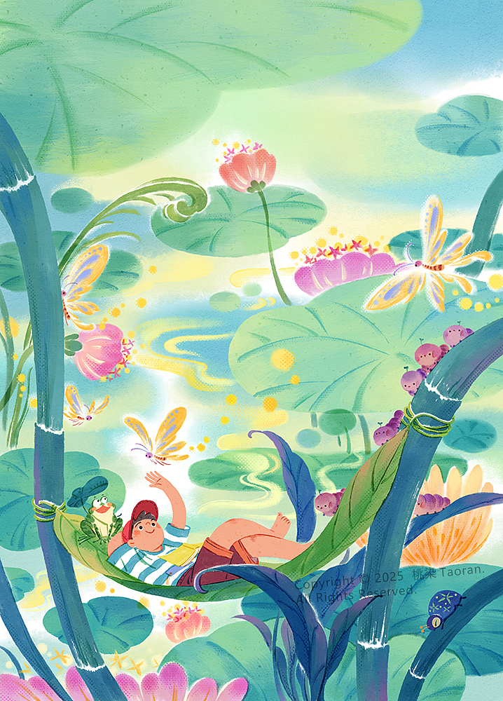 蛙声与虫鸣,是暑假的快乐密语呀!