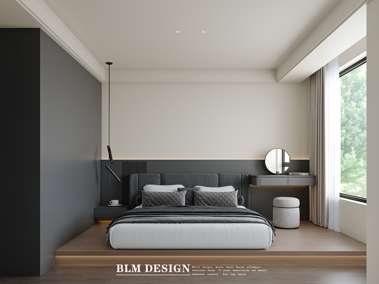 现代--白龙马效果图