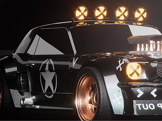 C4D老式汽车