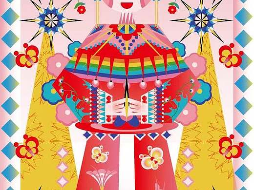 剪花娘子的现代插画设计