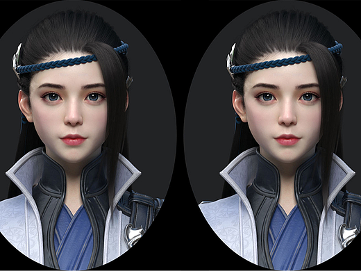 Maya-零基础国风侠女角色模型制作教程。maya建模