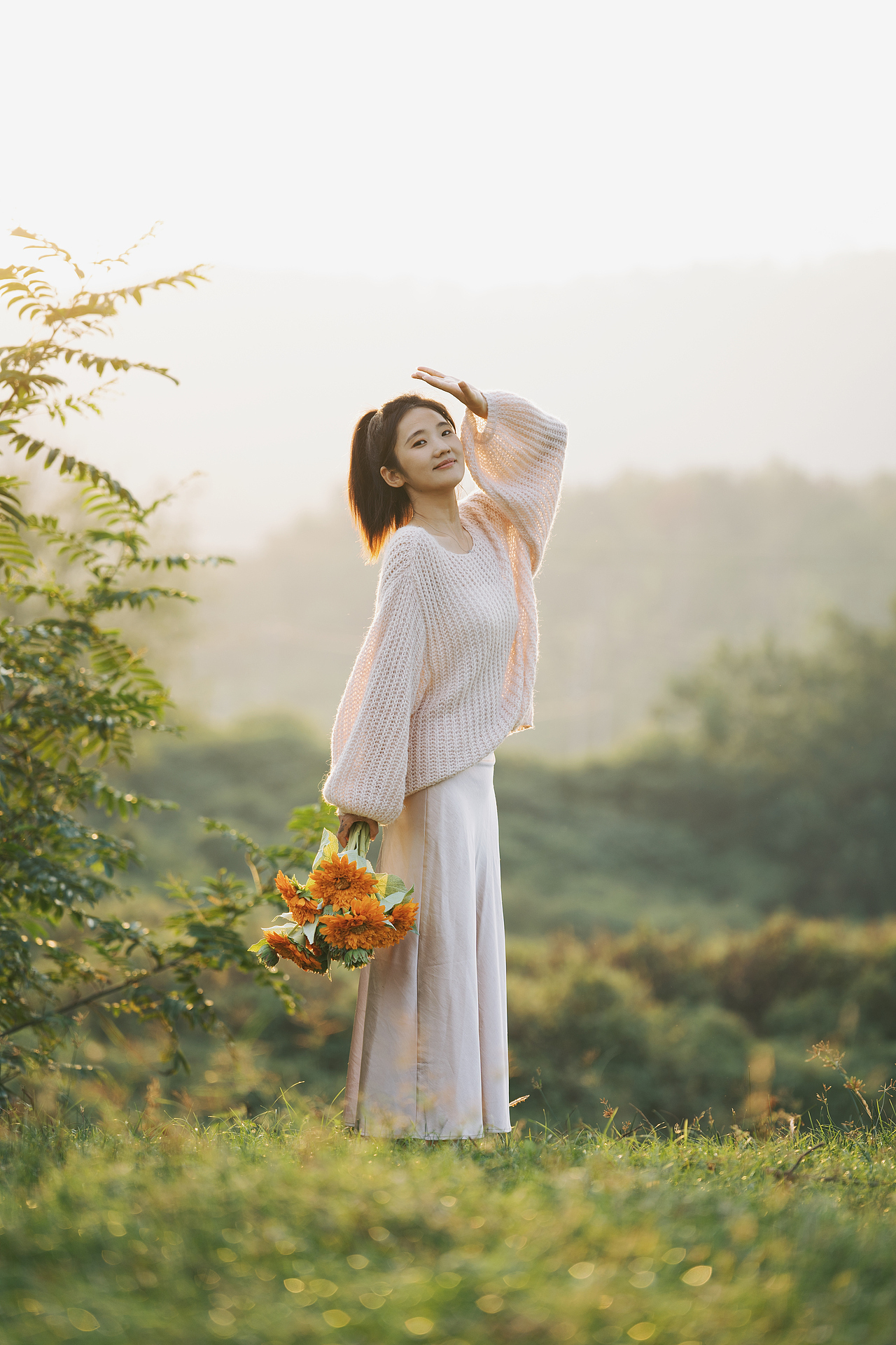 初秋暖阳下的向日葵（图ZMzk3NTgyNDMy） - 人像摄影 - 站酷设计师AIERS052894原创素材 - 站酷ZCOOL