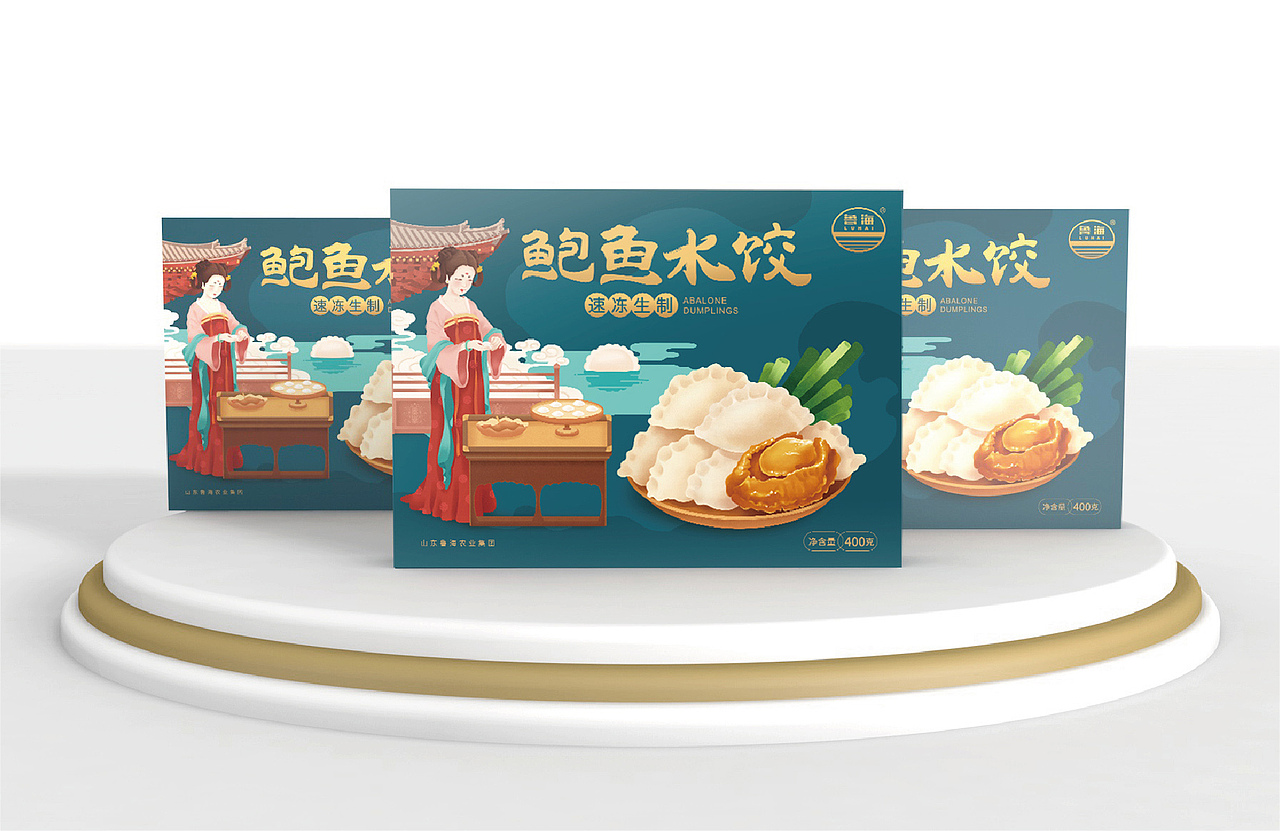 鲍鱼水饺包装设计/水饺包装设计（图ZMzk3NTg1NDY4） - 包装 - 站酷设计师锐朗品牌原创素材 - 站酷ZCOOL