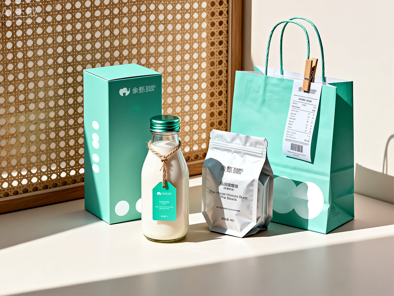 「象甄」茶饮原料供应 品牌视觉设计（图ZMzk3NTkwMjky） - 品牌 - 站酷设计师W_CHEN原创素材 - 站酷ZCOOL