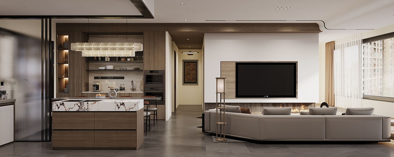 住宅 - 客餐厅效果图表现