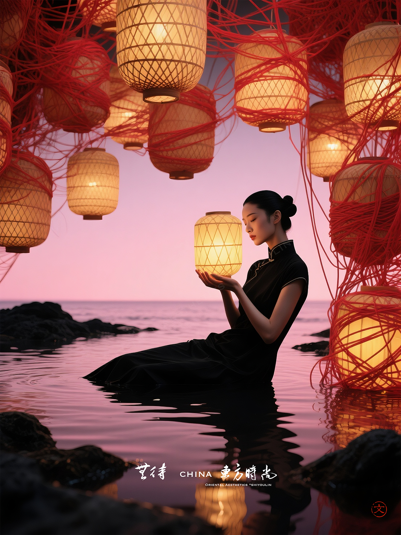 大红灯笼高高挂（听海）