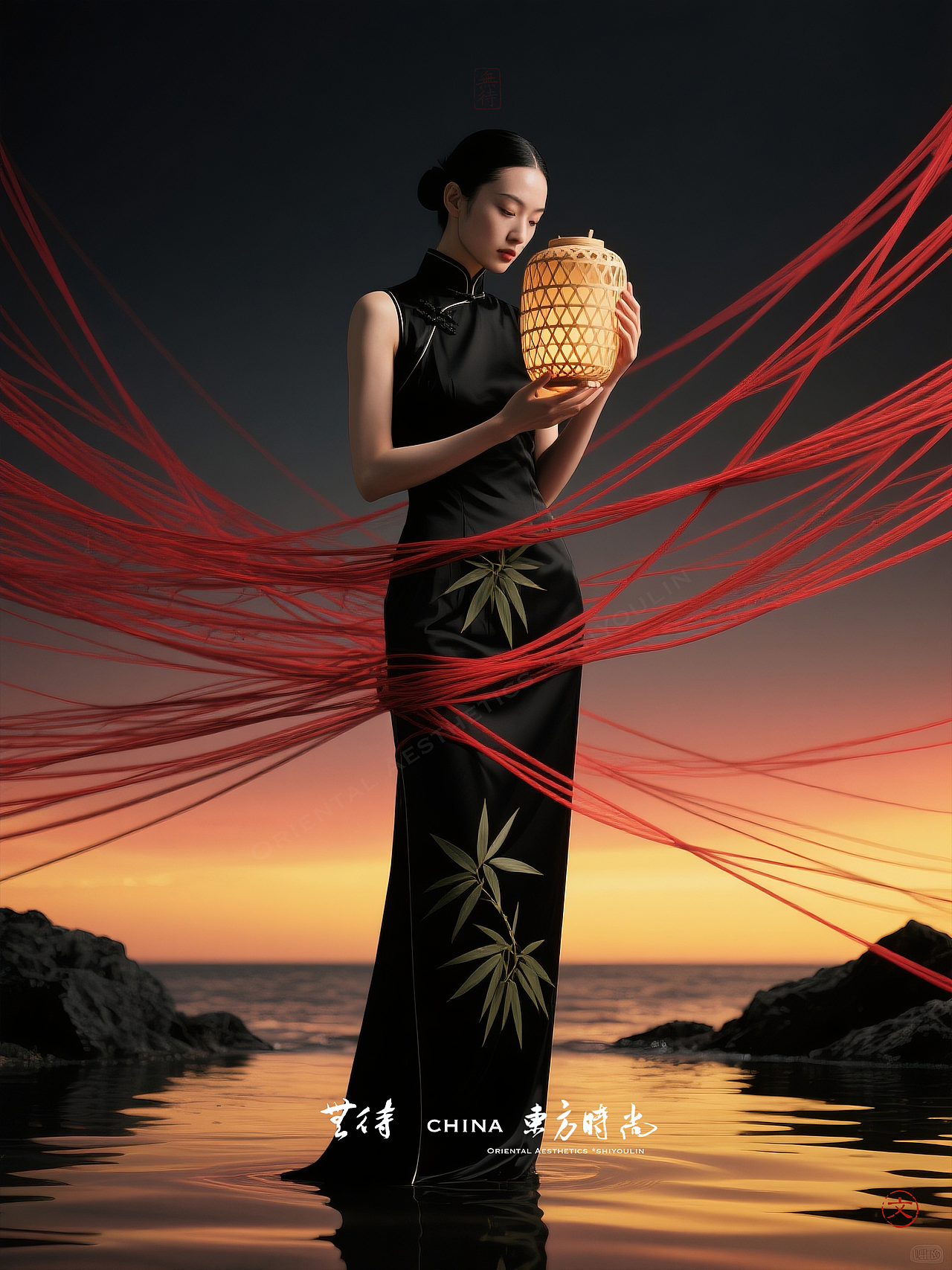 大红灯笼高高挂（听海）