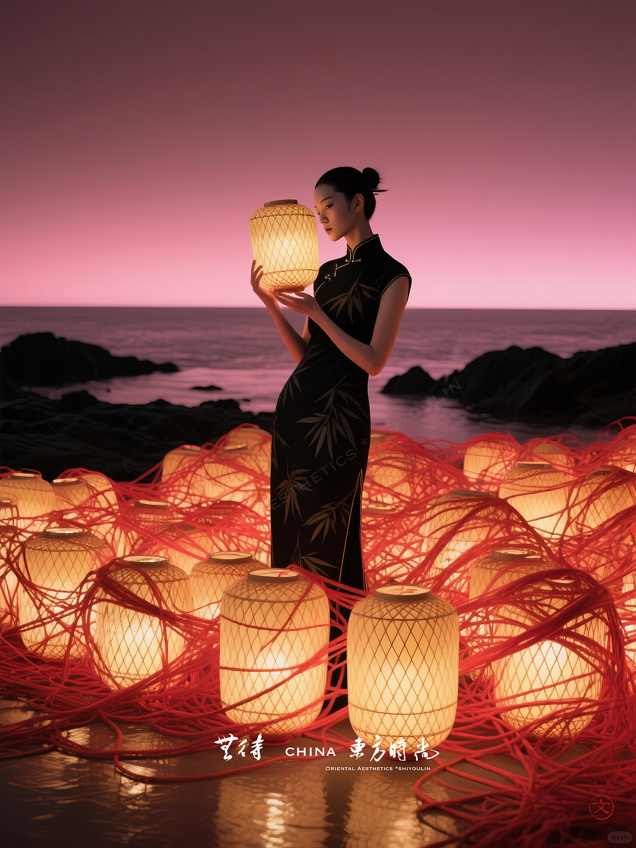 大红灯笼高高挂（听海）