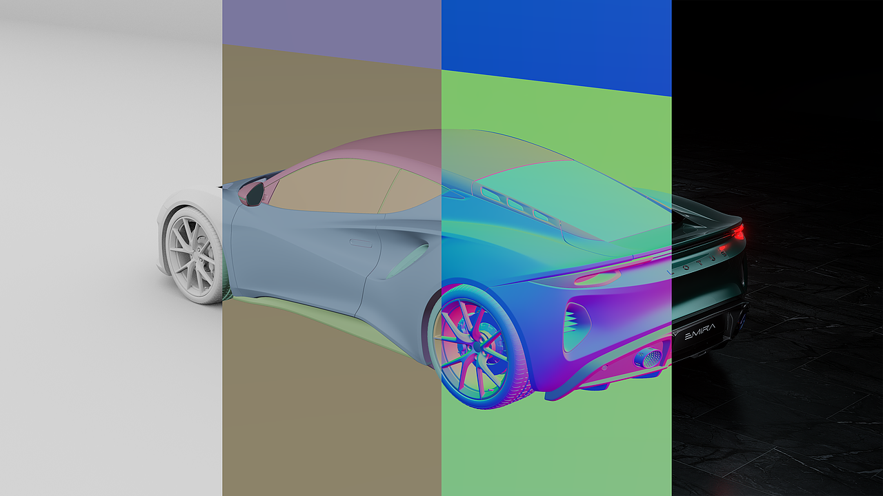 LOTUS Emira 2023 汽车渲染 Blender