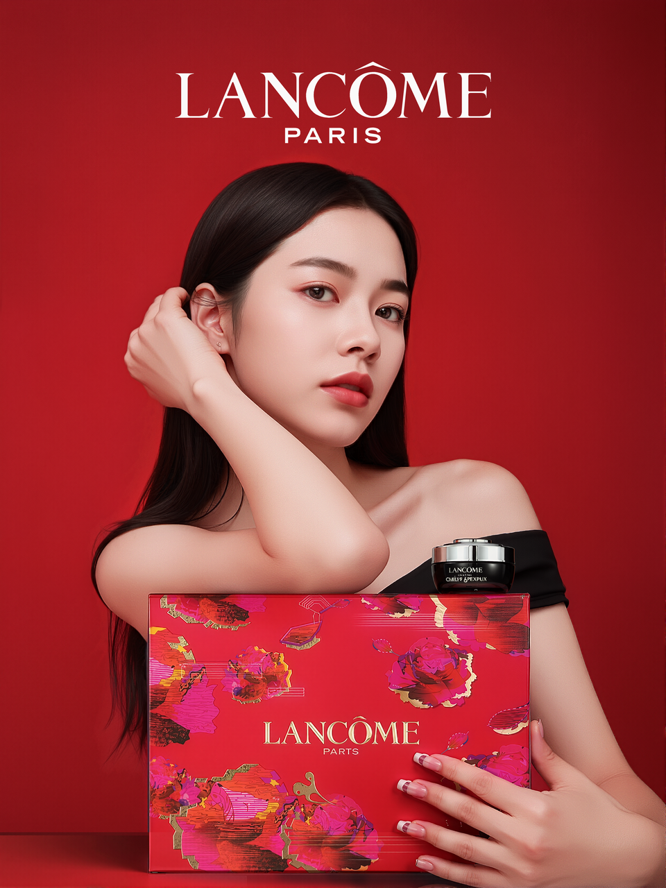 AIGC 教程｜兰蔻新春礼盒 | 人像产品模特图（图ZMTUyNDU0NTI=） - 教程 - 站酷设计师晌午不营业原创素材 - 站酷ZCOOL