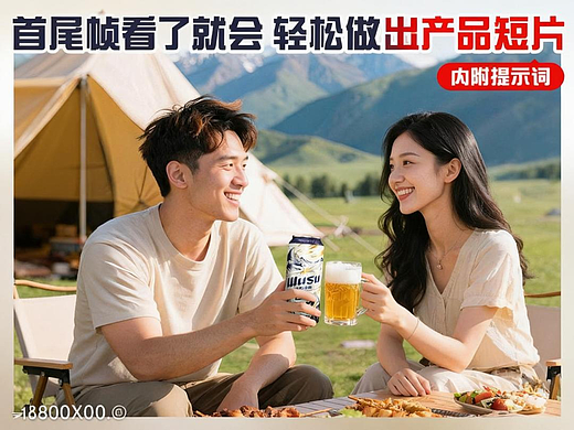 学会首尾帧，人人都能做AI做广告小短片🔥