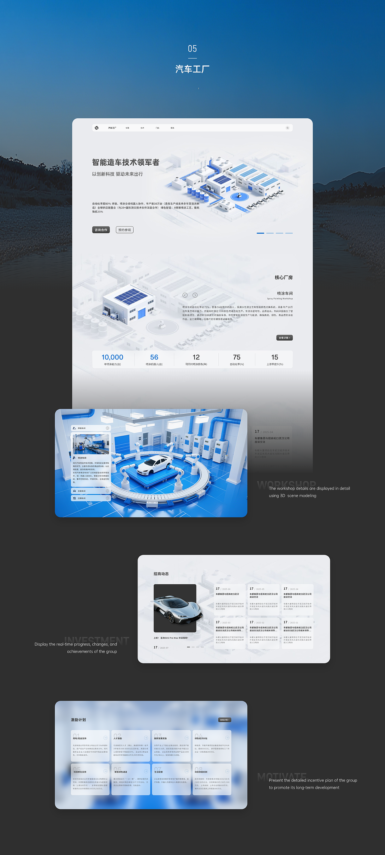 汽车工厂&汽车选配官网设计