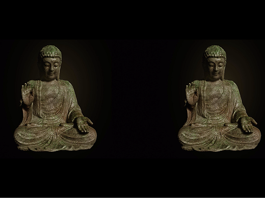 裸眼3d佛像雕刻与渲染