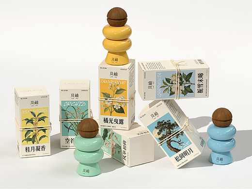 岚岫·新中式香薰品牌包装设计