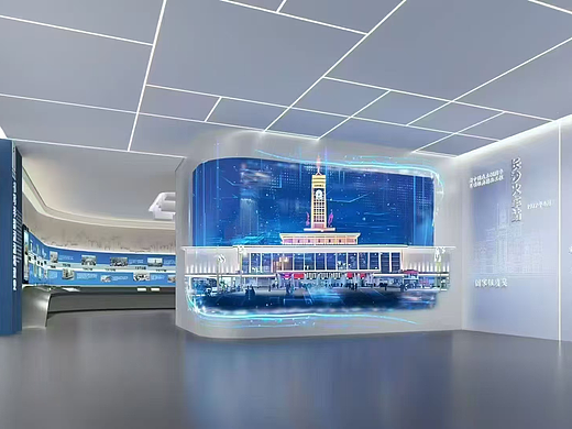 科技感展厅效果图设计