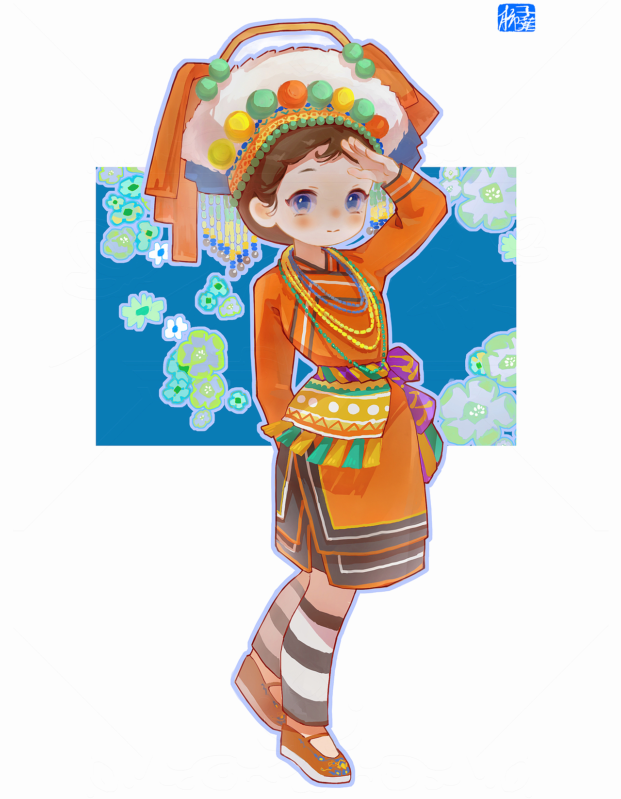 民族风插画|美好的存在