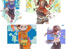 民族风插画|美好的存在