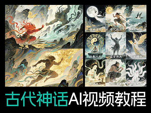 古代神话主题AI视频教程