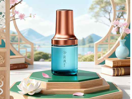 三维 化妆品 渲染及白膜