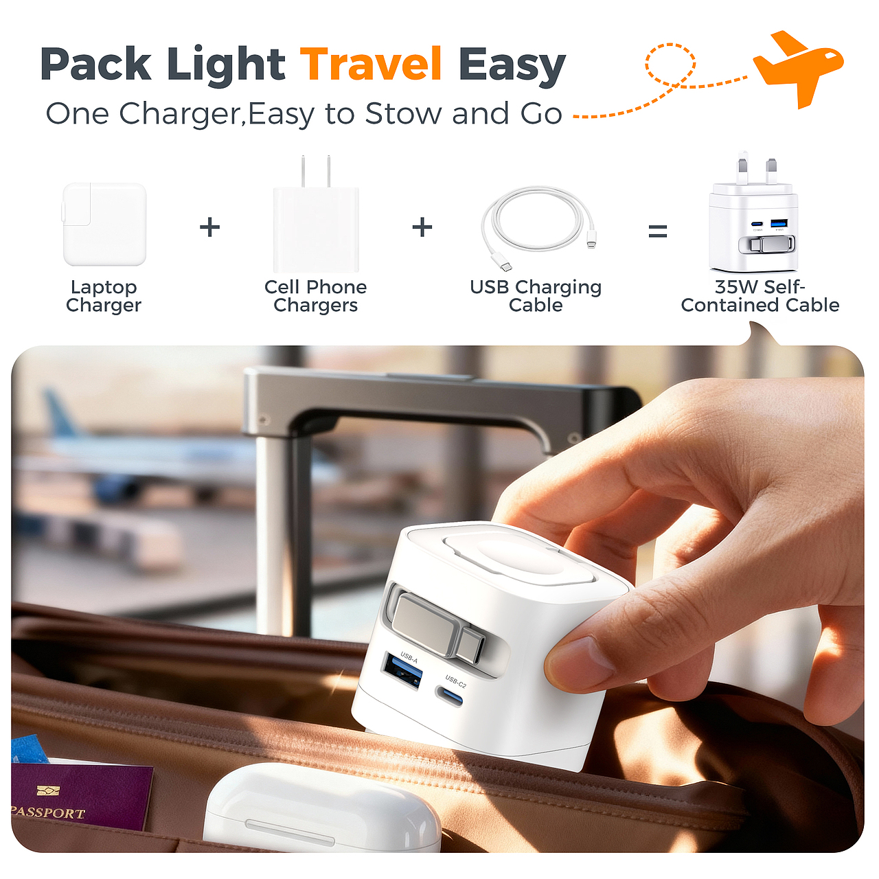 AIGC实践｜伸缩充电器（图ZMzk3NjI5NTQw） - 电商 - 站酷设计师亚马逊日志原创素材 - 站酷ZCOOL