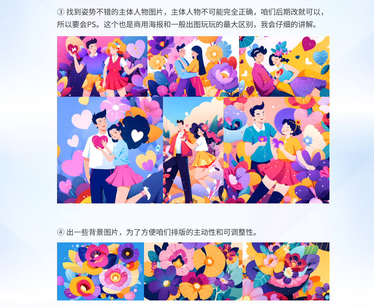 AI海报教程丨520情人节商业海报设计SOP流程分享（图ZMTUyNDY1NTI=） - 教程 - 站酷设计师艾亿客原创素材 - 站酷ZCOOL